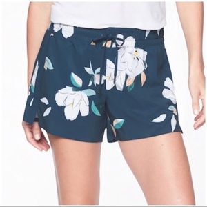 Floral Athleta Baja Shorts